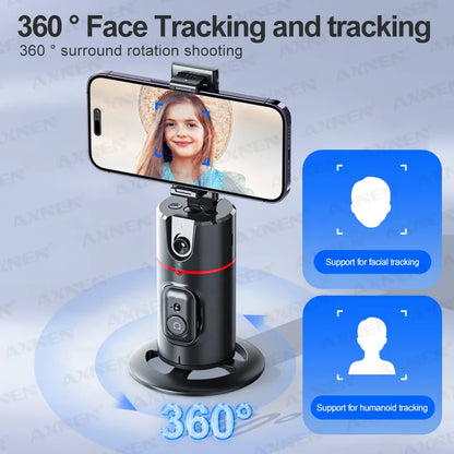 Selfie table stabilizer with facial tracking: create smooth and clear videos and photos